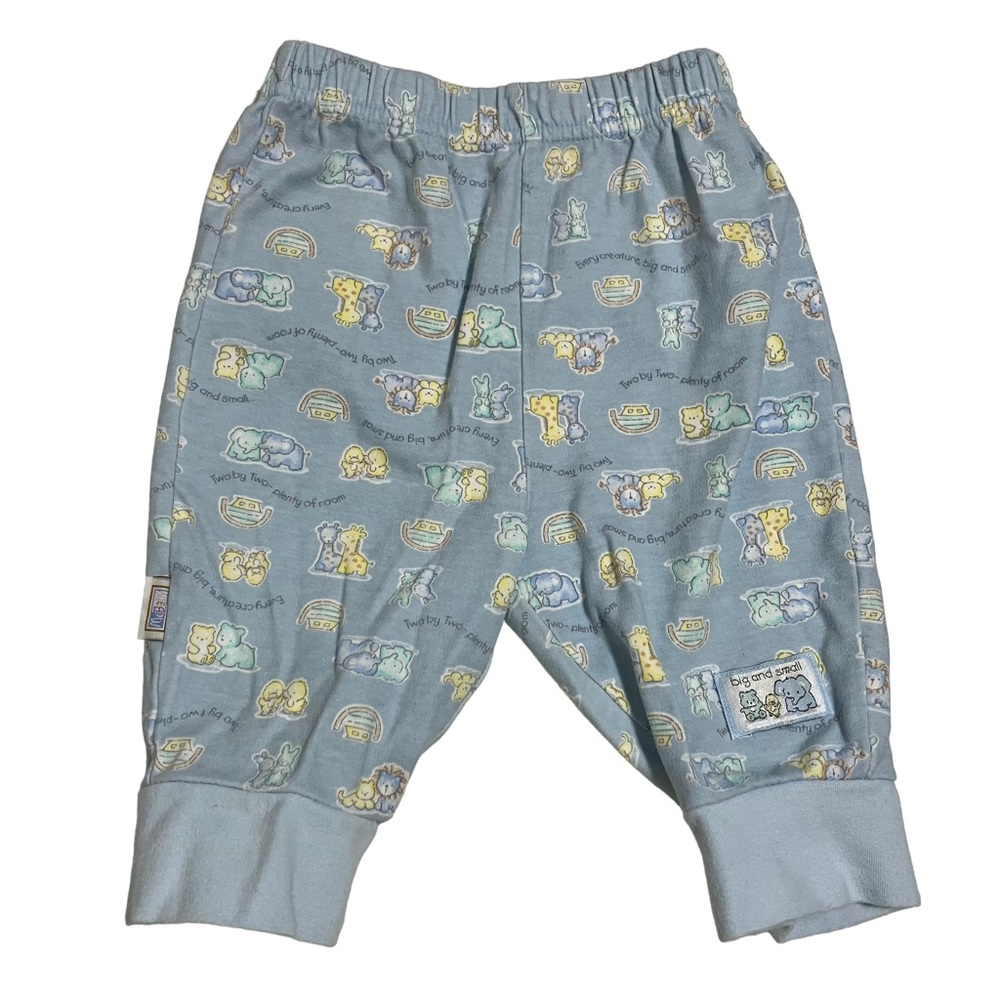 Vintage 90's McBaby Noah's Ark Blue Animal Pants